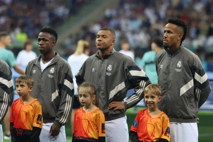 Real Madryt - Eder Militao, Kylian Mbappe i Vinicius